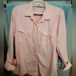 Light Peach Old Navy Button Down Shirt